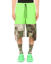 Camouflage patchwork jogging shorts -  | Dolce & Gabbana