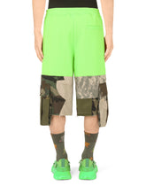 Camouflage patchwork jogging shorts -  | Dolce & Gabbana