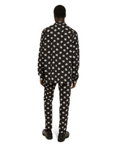 Poplin pants with DG logo print -  | Dolce & Gabbana
