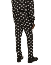 Poplin pants with DG logo print -  | Dolce & Gabbana