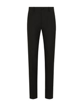 Stretch technical wool tuxedo pants -  | Dolce &amp; Gabbana