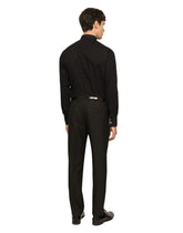 Stretch technical wool tuxedo pants -  | Dolce &amp; Gabbana