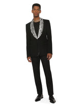Stretch wool tuxedo pants -  | Dolce & Gabbana