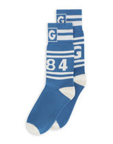 Stretch cotton socks with jacquard DG logo -  | Dolce & Gabbana