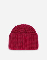 Knit wool hat with DG patch -  | Dolce &amp; Gabbana