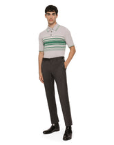Silk and cotton polo-shirt with DG embroidery -  | Dolce & Gabbana