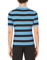 Ribbed silk and cotton polo shirt -  | Dolce & Gabbana