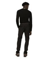 Round-neck fine-rib wool sweater -  | Dolce & Gabbana