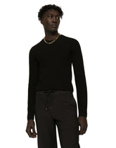 Round-neck fine-rib wool sweater -  | Dolce & Gabbana