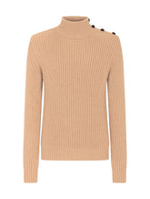 Turtle-neck sweater in camel wool -  | Dolce &amp; Gabbana