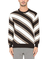 Silk and cashmere jacquard round-neck sweater -  | Dolce &amp; Gabbana