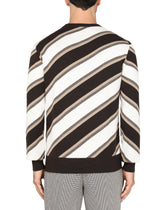 Silk and cashmere jacquard round-neck sweater -  | Dolce &amp; Gabbana