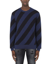 Silk and cashmere jacquard round-neck sweater -  | Dolce &amp; Gabbana