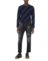 Silk and cashmere jacquard round-neck sweater -  | Dolce &amp; Gabbana