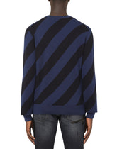 Silk and cashmere jacquard round-neck sweater -  | Dolce &amp; Gabbana