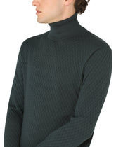 High-neck sweater in cashmere and silk -  | Dolce &amp; Gabbana