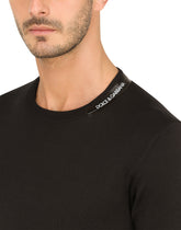 Silk and cotton round-neck sweater -  | Dolce & Gabbana