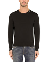 Silk and cotton round-neck sweater -  | Dolce &amp; Gabbana