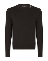 Silk and cotton round-neck sweater -  | Dolce &amp; Gabbana