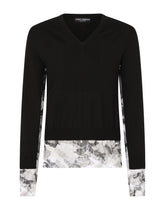 Camouflage double-construction pullover -  | Dolce & Gabbana