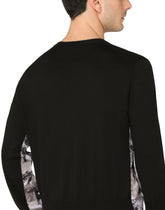 Camouflage double-construction pullover -  | Dolce & Gabbana