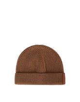 Wool fisherman’s rib knit hat -  | Dolce &amp; Gabbana