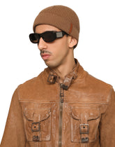 Wool fisherman’s rib knit hat -  | Dolce &amp; Gabbana