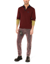 Wool polo-shirt with DG embroidery -  | Dolce &amp; Gabbana
