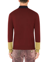 Wool polo-shirt with DG embroidery -  | Dolce &amp; Gabbana