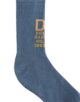 Stretch cotton socks with jacquard DG logo -  | Dolce &amp; Gabbana