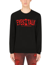 Round-neck wool sweater with intarsia -  | Dolce & Gabbana