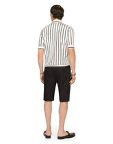 Inlaid silk sweater with DG patch -  | Dolce & Gabbana