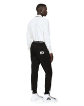Cotton polo-shirt with DG patch -  | Dolce & Gabbana
