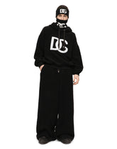Cashmere jacquard snood with DG logo -  | Dolce & Gabbana