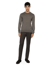 Silk round-neck sweater with DG hardware -  | Dolce &amp; Gabbana