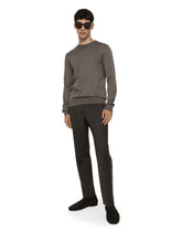 Silk round-neck sweater with DG hardware -  | Dolce &amp; Gabbana
