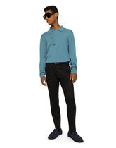 Wool polo-neck sweater with DG hardware -  | Dolce &amp; Gabbana