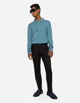 Wool polo-neck sweater with DG hardware -  | Dolce &amp; Gabbana