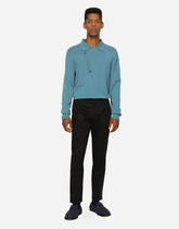 Wool polo-neck sweater with DG hardware -  | Dolce &amp; Gabbana