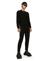 3D silk jacquard round-neck sweater -  | Dolce & Gabbana