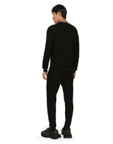 3D silk jacquard round-neck sweater -  | Dolce & Gabbana