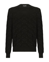 3D silk jacquard round-neck sweater -  | Dolce & Gabbana
