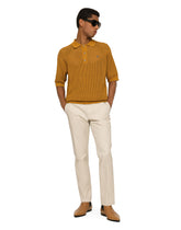 Mesh-stitch polo-shirt with DG hardware -  | Dolce & Gabbana