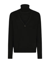 Turtle-neck pullover in virgin wool -  | Dolce &amp; Gabbana
