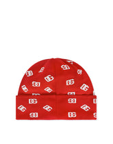 Jacquard knit hat with DG Monogram -  | Dolce & Gabbana