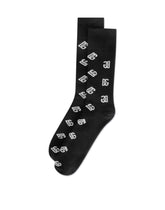 Stretch cotton jacquard socks with DG Monogram -  | Dolce &amp; Gabbana