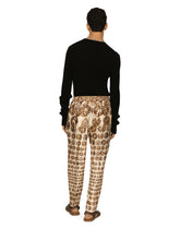 Crew neck sweater in ribbed technical cotton -  | Dolce &amp; Gabbana