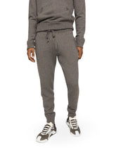 Jogging pants in wool and cashmere knit -  | Dolce &amp; Gabbana