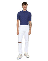 3D check silk jacquard polo-shirt -  | Dolce & Gabbana