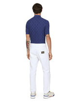 3D check silk jacquard polo-shirt -  | Dolce & Gabbana